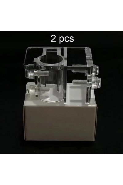 Choice 2pcs holders Acrylic Water Pipe Clamps Aquarium Fish Tank Glass Pipe Inlet Outlet Holder Fixed Clamp