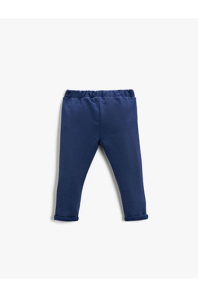 Koton Basic Design Sweatpants - Button Detail and Elastic Waist