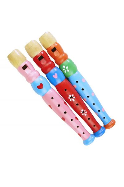 AyasEğiticiOyuncak High Quality Large Size Wooden Flute (Schools' Choice)
