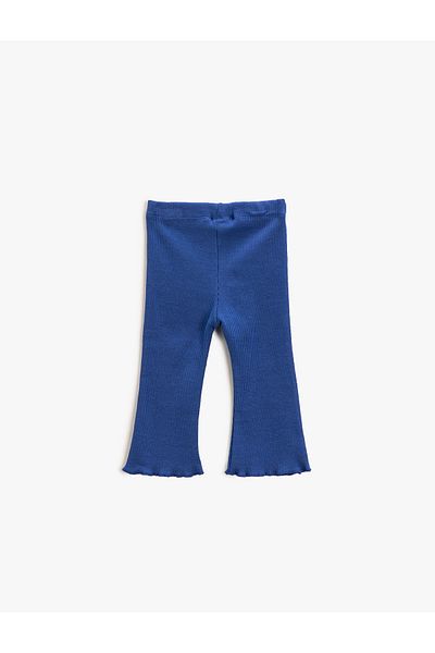Koton Gerippte spanische Beinstrumpfhose mit elastischem Bund
