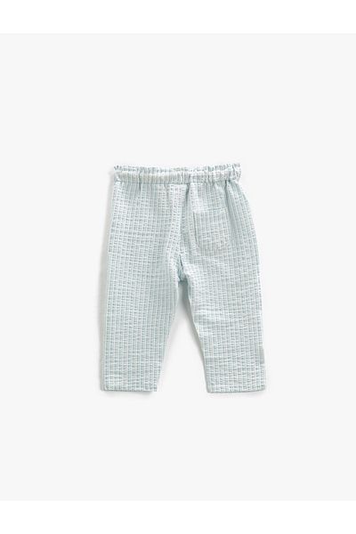 Koton Pantaloni Slim Fit Tie Texturat