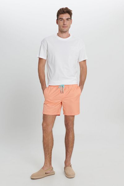 ALTINYILDIZ CLASSICS Ανδρικό μαγιό τσέπης με μοτίβο Salmon Standard Fit