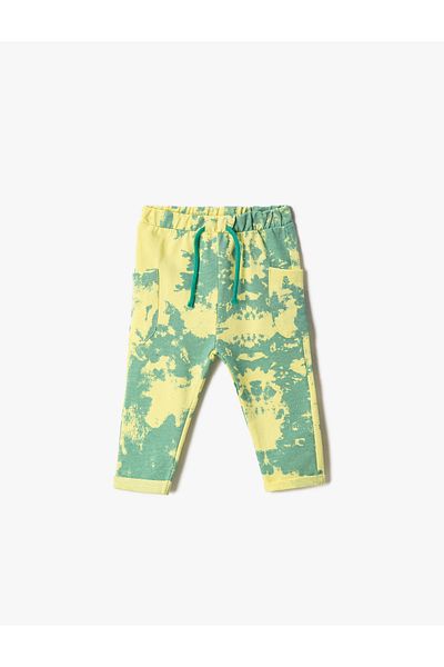 Koton Batik Patterned Side Pocket Detailed Sweatpants Tie Waist Elastic