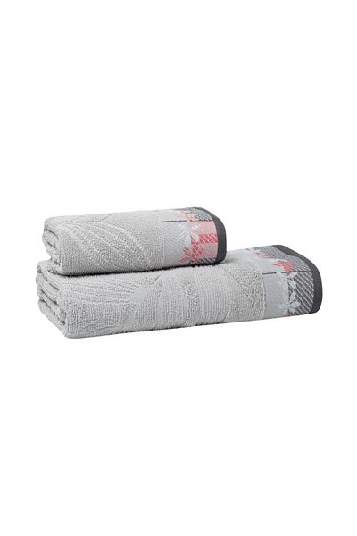 Sarev Eva Carlo 80X150 cm Gray Bath Towel