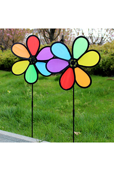 Choice طاحونة هوائية جديدة ملونة بألوان قوس قزح من Dazy Flower Spinner لتزيين...