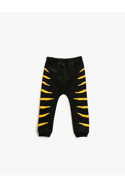Koton Jogger Sweatpants Printed Tie Waist