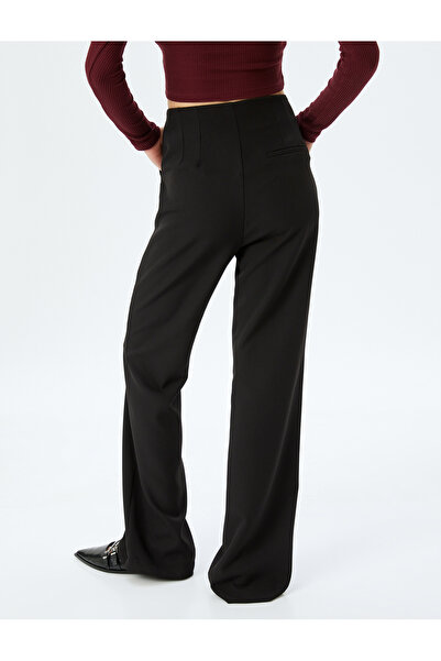 Koton KTN – Slim-Fit-Stoffhose mit Taschen – Standard-Taille