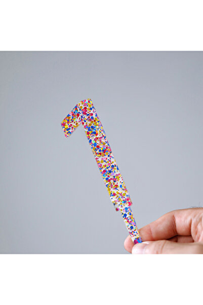Choice Length 16cm 6.29in Acrylic 1 3.4 inch Acrylic Number Cake Topper Color...