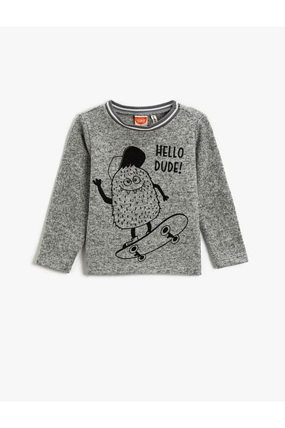 Koton Long Sleeve T-Shirt Printed