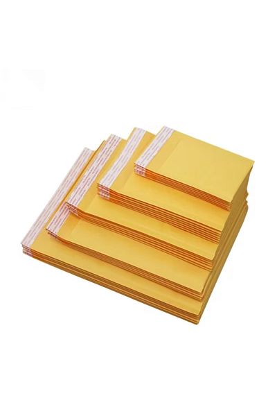 Choice 15x20cm Yellow 20PCS/Lot Kraft Paper Bubble Envelopes Bags Different Specifications Mailers Padded S