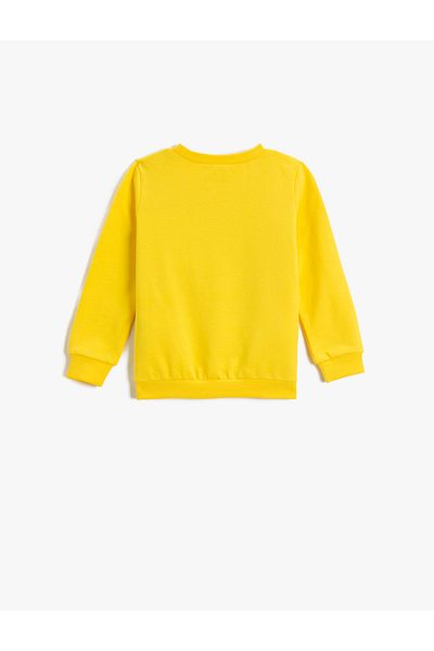 Koton Dinosaur Printed Sweatshirt Long Sleeve Crew Neck