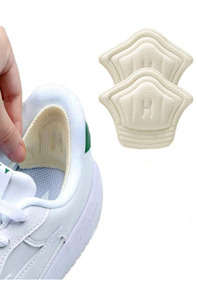 Peddy Spor Ayakkabı Vurma Önleyici Topuk Koruyucu Yastık Krem Sünger Ped