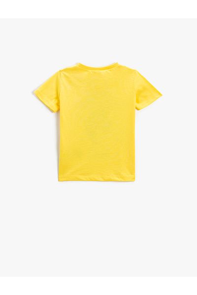 Koton Monster Printed T-Shirt Short Sleeve Crew Neck Cotton