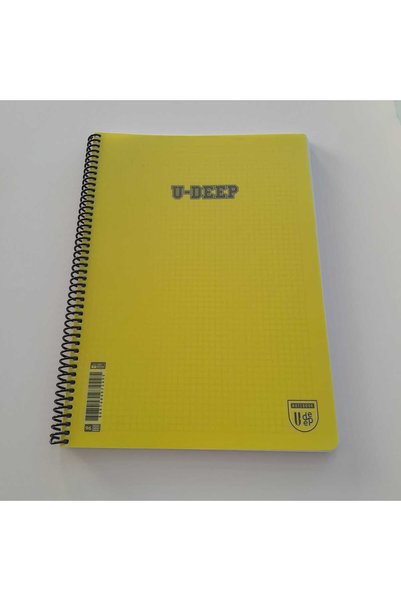 Umut دفتر ملاحظات حلزوني بغطاء بلاستيكي مقاس A4 مكون من 96 ورقة من U-deep