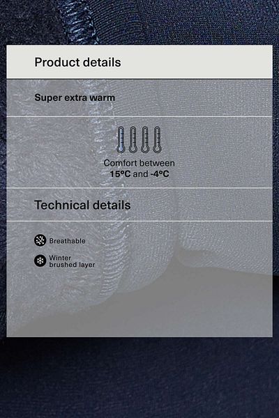 Oysho Super extra warm jacquard technical jacket