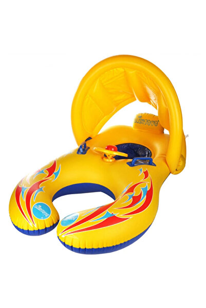 Choice حلقات سباحة قابلة للنفخ صفراء من ZMYYQ للأطفال والرضع والأمهات حلقات سباحة آمنة للأطفال