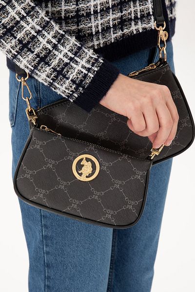 U.S. Polo Assn. Women's Black Crossbody Bag 50300294 -Vr046