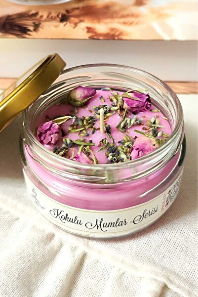 Nil Mum Pembe Düşler Gül Kokulu Mum 300 Gr.