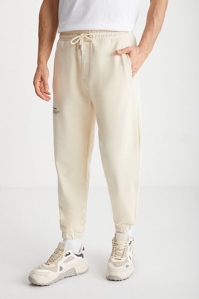 GRIMELANGE Ανδρικό κανονικό Soft Vanilla Sweat παντελόνι JANDER