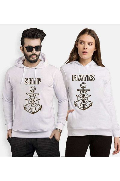 Tshirthane Ship Mates Lover Combos Hooded Couple Combination