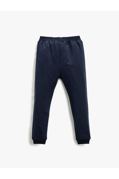 Koton Jogger Sweatpants Elephant Printed Kangaroo Pocket Tied Waist