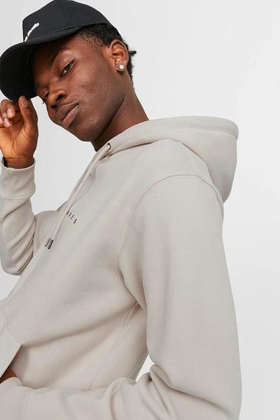 Jack & Jones JJESTAR JJ СУИТШЪР С КАЧУЛКА 12233972 TAŞ