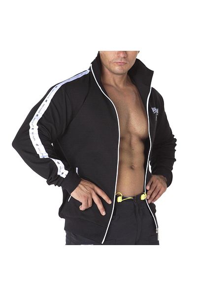 Big Sam Black Tracksuit Top 3528
