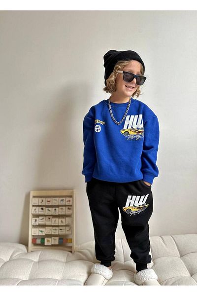hira kids collection Car Printed Boy's Tracksuit