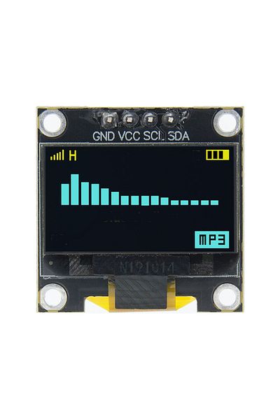 Choice New-yellow Blue 0.96 Inch Iic Serial 4pin White/blue/yellow Blue/yellow Oled Display Module 128x64 1
