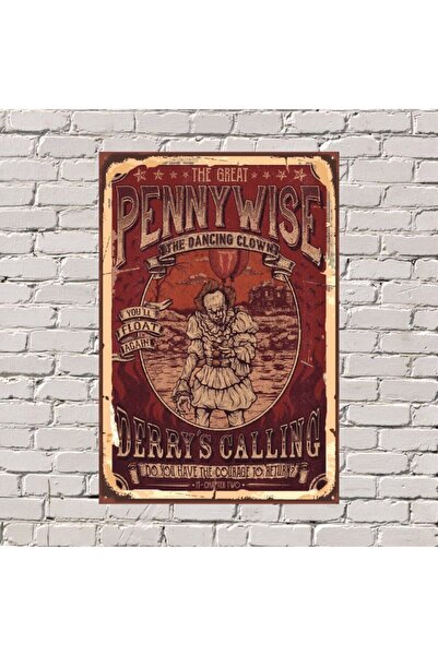 Pi Dekorasyon Pennywıse  Uv Baskılı Tablo 20 x 30 cm