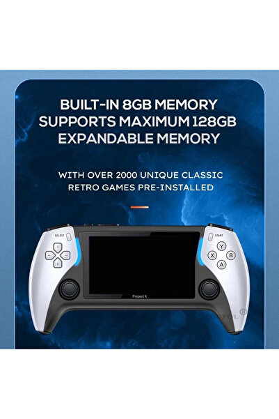 Choice PROJECT-X El Oyun Konsolu 4.3 İnç IPS Ekran Taşınabilir Video Oyun Oynatıcısı PS1 HD Çıkışlı G...