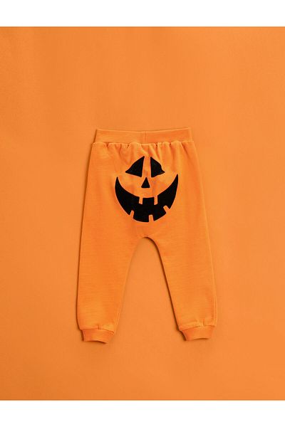 Koton Pantaloni de sport Jogger, cu cravată în talie, imprimați pe spate