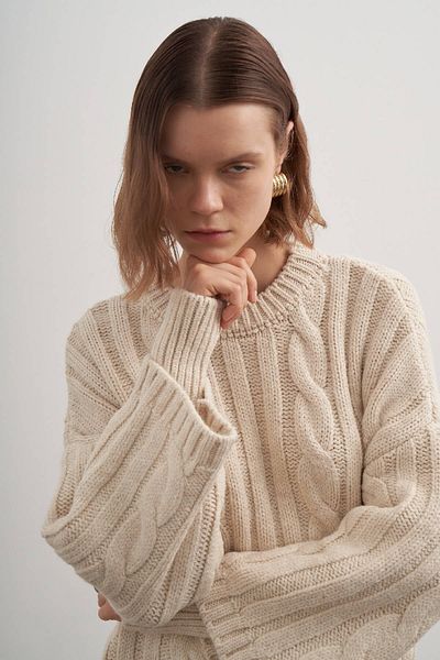 PARKhande Corded Hair Braided Sweater