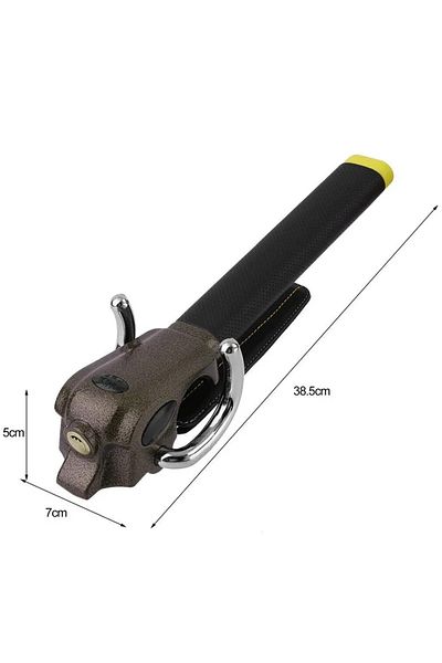 Choice army green EAFC Car Steering Wheel Anti-theft Lock Bold Stainless Steel Foldable Anti-theft Security