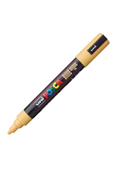 Uni Pc-5M Posca Marker - 1.8-2.5 mm Apricot Painting Marker