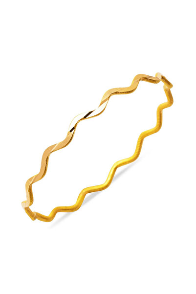 GÜLENLER ALTIN 22 Ayar Altın Zigzag Ajda Bilezik