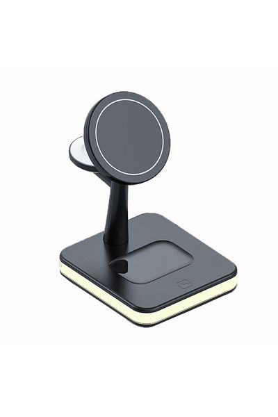 Vikefon 3 In 1 25W 3 in 1 Magnetic Wireless Charger Stand For iPhone 12 13 14 15 Pro Max Airpods Apple watch