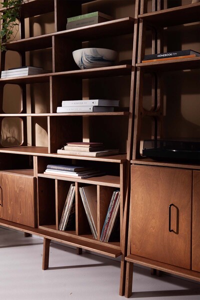 Woodesk Pietra, Ahşap Tik Renk, Kitaplık Ve Raf Ünitesi, 190x120, Cpt4754-190