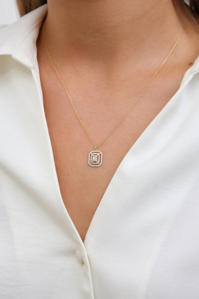 Altınkesesi 8 Ayar Altın Baget Uçlu Kolye