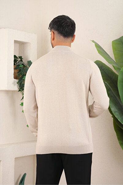 İDS COLLECTİON Erkek Yarım Balıkçı Boğazlı Yaka Triko Kazak