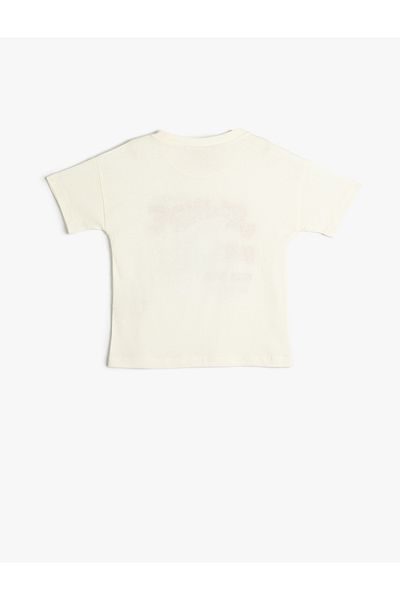 Koton T-Shirt Shark Printed Short Sleeve Cotton