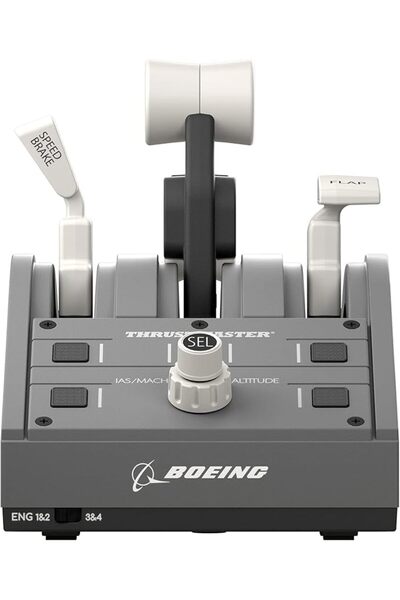 Thrustmaster TCA Quadrant Boeing Edition: Replica Throttle, Flaps, Autopilot, Swappable Levers for Xbox & PC