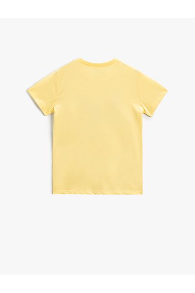 Koton Butterfly T-Shirt Sequined Crew Neck Cotton