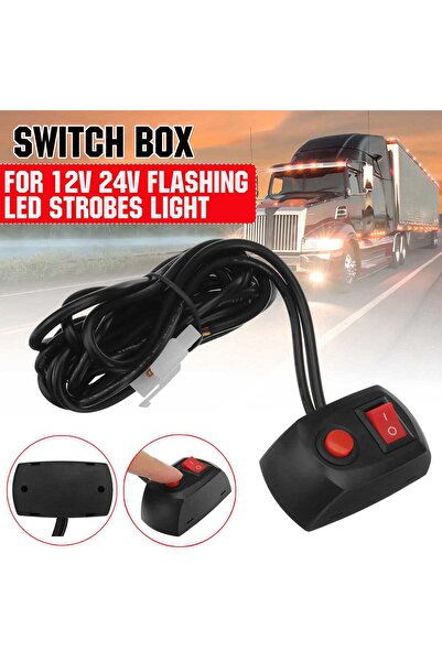 Choice 1pcs Car Truck Strobe Light Swithc Box 12V 24V Work Light Bar On/Off Switch Flashing LED Lightbar...