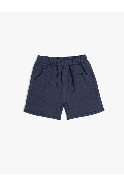 Koton Shorts Pocket Elastic Waist Cotton