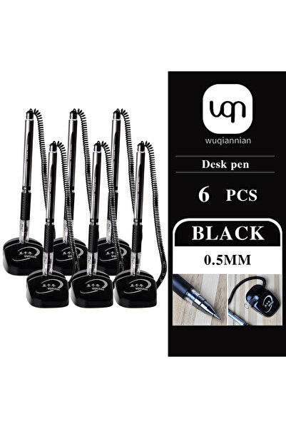 Choice 6pcs WQN-3/6/12pcs Creative Sticky Desk With Cable Base Fixed Black Si...