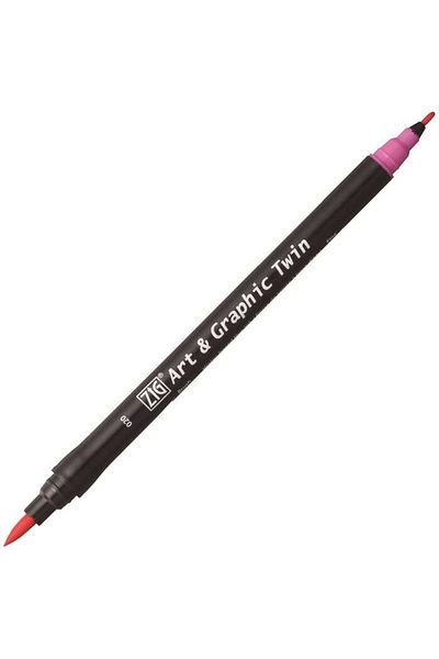 Zig Pink Art & Graphic Twin Marker Drawing Pen Set of 20