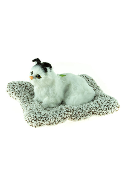 Erzi Oyuncak Pelüş Kedi Yastıklı Yatan Kedi Sesli