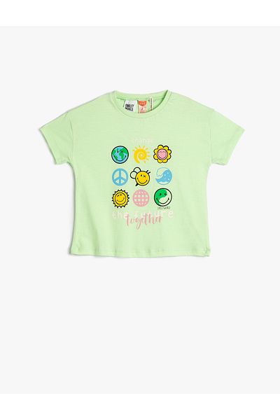 Koton Smileyworld® Licensed Cotton T-Shirt