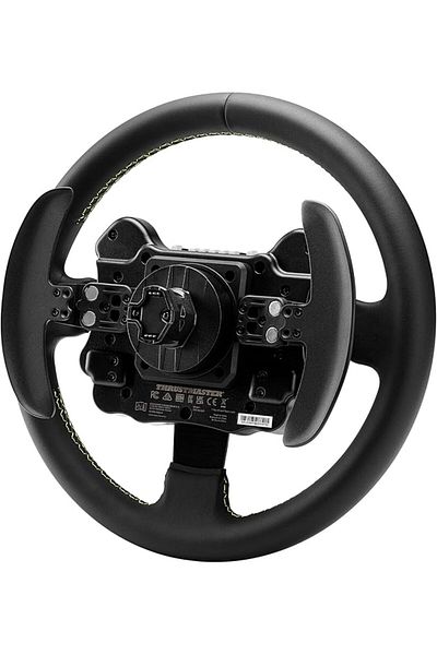 Thrustmaster EVO Racing 32R Leather, Round Leather-Wrapped Wheel Rim and Detachable Hub, For PC and Consoles